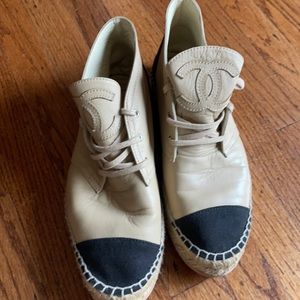 Chanel hi top espadrilles